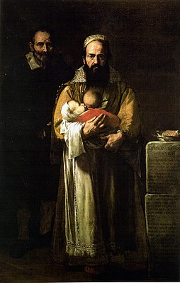 Xose de Ribera - Maddalena Ventura əri və oğlu ilə