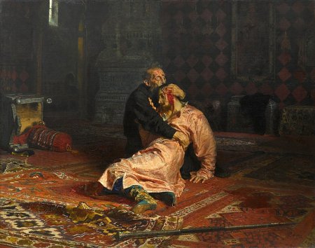 İlya Repin - İvan Qroznı və oğlu İvan 16 noyabr 1581-ci ildə...