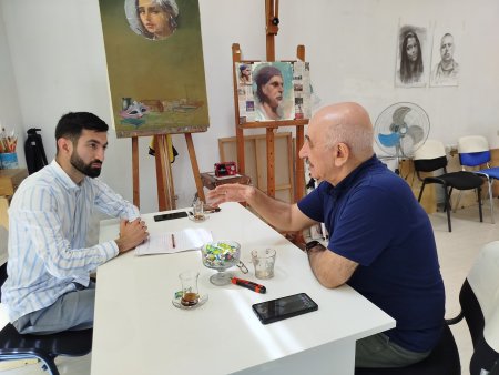 Bugünkü həmsöhbətim Azərbaycan Respublikasının "Əməkdar Rəssamı", "Tərəqqi" medallı Rafael Həşimovdur.
